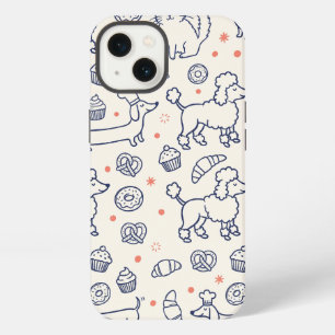 Etui iPhone 13 Boulangerie pour chats et chiens de la marine