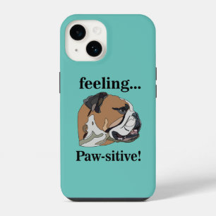 Coque Pour iPhone 14 Bouledogue anglais Sentiment Pattesitif Amoureux d