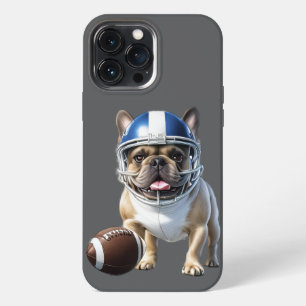Etui iPhone 13 Pro Max Bouledogue français America Football Bulldog