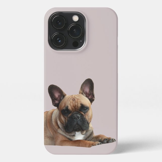 Coque iPhone Bouledogue français mignon (Verso)