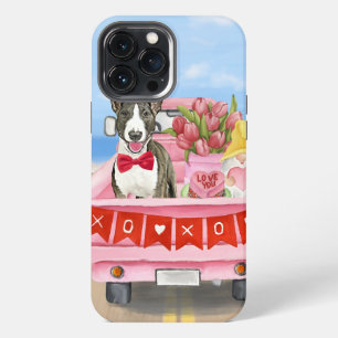 Etui iPhone 13 Pro Max Bouledogue Terrier Chien Saint-Valentin Camion Cœu