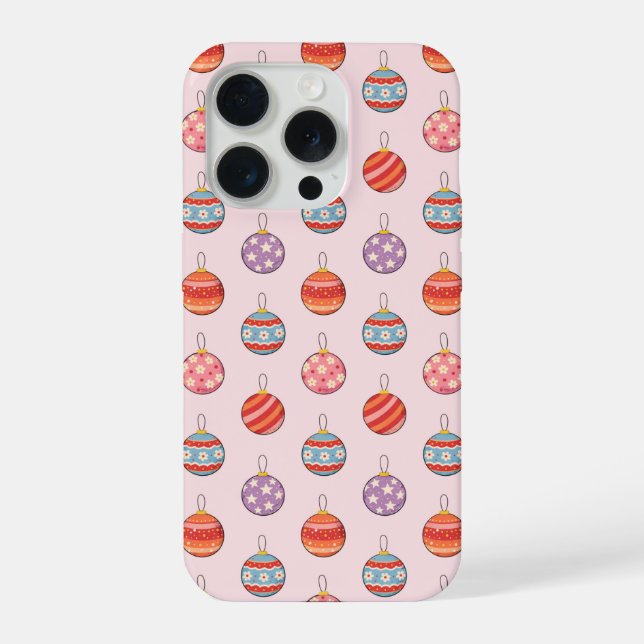 Coque iPhone Boules de Noël (Verso)