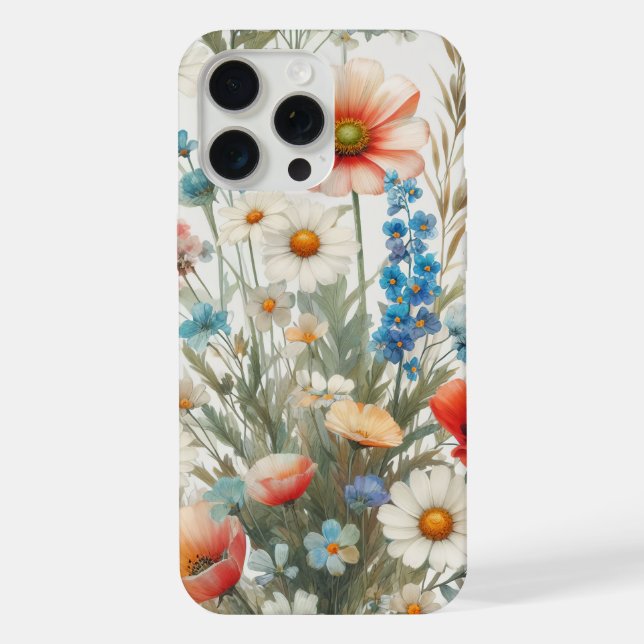 Coque iPhone Bouquet de fleurs 🌷 (Verso)