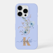bouquet de fleurs aquarelle bleu poussiéreux rusti