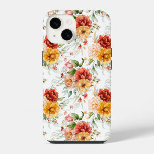 Coque Pour iPhone 14 Bouquet de fleurs de pivoine rouge motif