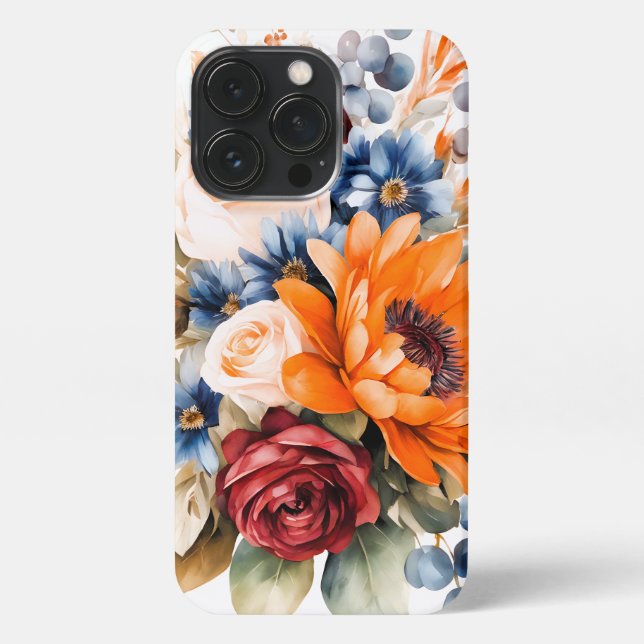 Coque iPhone Bouquet de fleurs de tournesol (Verso)