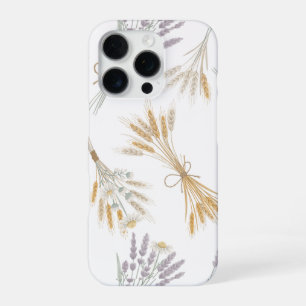 Coque iPhone 16 Pro Bouquet de fleurs séchées Camomille Lavande Blé