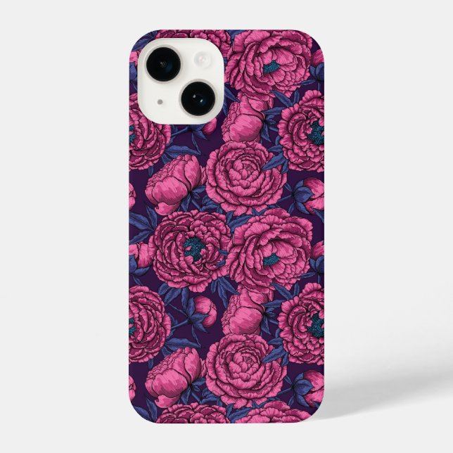 Coque iPhone Bouquet de pivoine rose iPhone 11 coque (Verso)