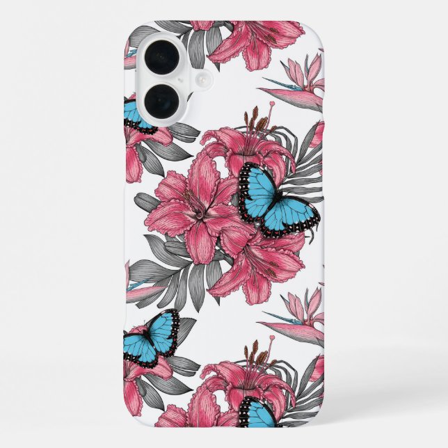 Coque iPhone Bouquet tropical (Verso)