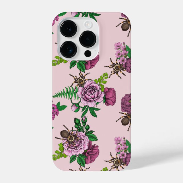 Coque iPhone Bouquets et tarantula (Verso)