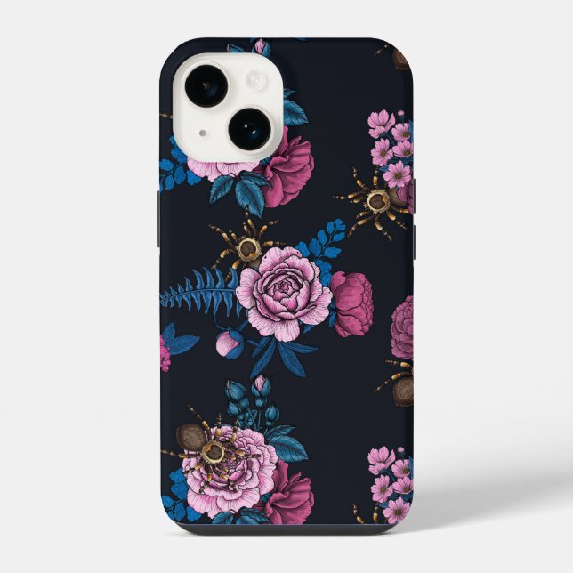 Coque iPhone Bouquets et tarantula 2 (Verso)