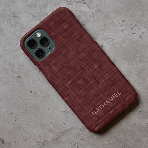 Coque iPhone 16 Pro Max Bourgogne foncé personnalisé rouge vin marron