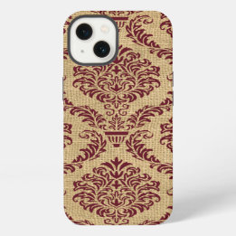 Etui iPhone 13 Bourgogne Parisienne Moods Damask