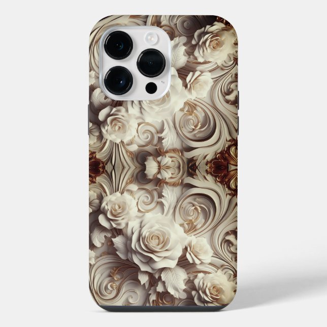 Coque iPhone Boutique d'illusion Optique Rose du Jardin antique (Verso)