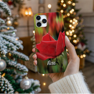 Coque iPhone 16 Pro Bouton de rose haute définition - Étui de téléphon