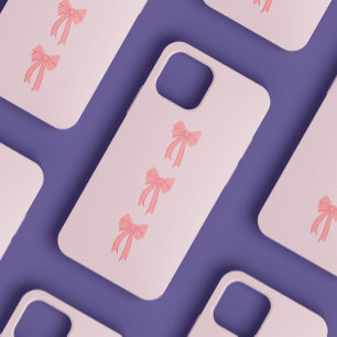 Coque iPhone 12 Mini Bow Feminine Girin rose mignonne coquette