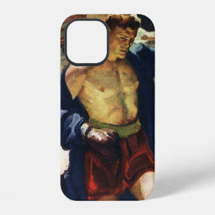 Coque iPhone 12 Boxe sportive vintage, boxeur quittant le ring