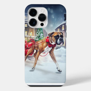 Coque Pour Pour iPhone 14 Pro Max Boxeur Saison des Fêtes de Noël