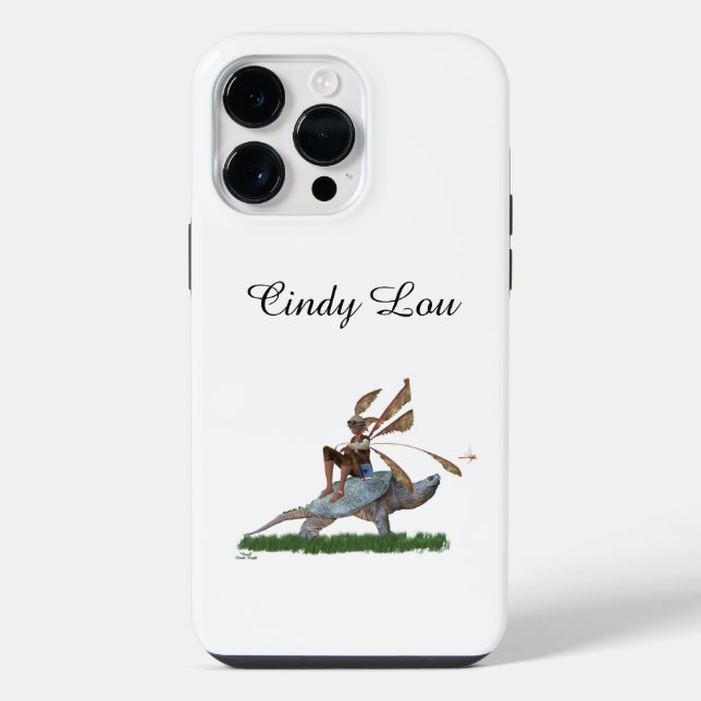 Coque iPhone Boy Fairy Riding On Turtle iPhone / iPad case (Verso)