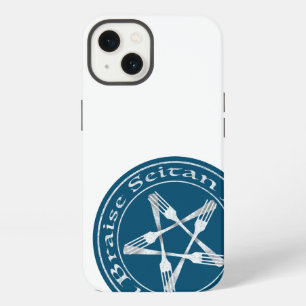 Etui iPhone 13 Braise Seitan végane Pentagramme (version légère)