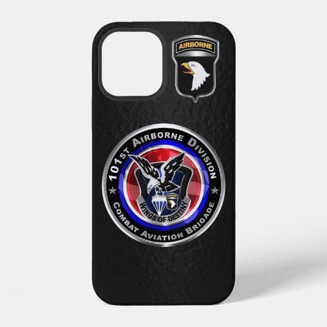 Coque iPhone Brigade d'aviation de combat de la 101e division a (Verso)