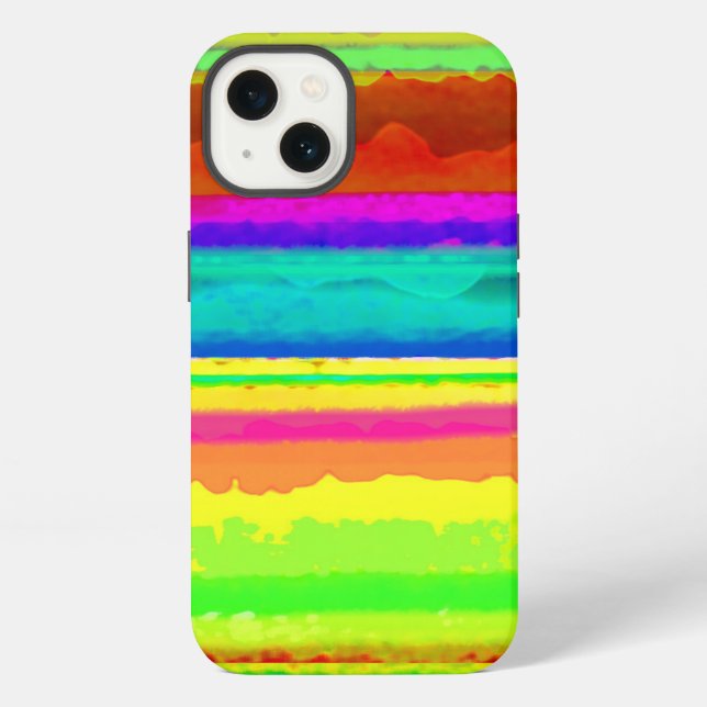 Coque iPhone Bright Stripe (Verso)