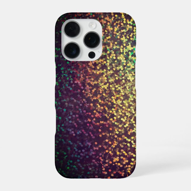 Coque iPhone Brillant, confetti (Verso)