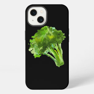 Etui iPhone 13 Brocoli végétal Retro Vintage Aquarelle Graphi