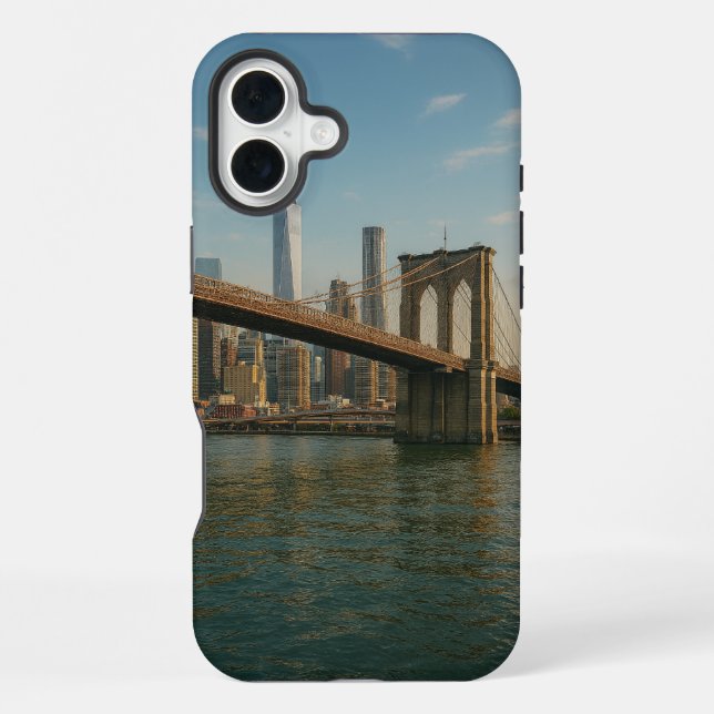 Coque iPhone Brooklyn Bridge et NYC Skyline (Verso)