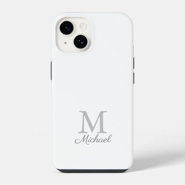 Coque iPhone Brouillard léger Monogramme  (Verso)
