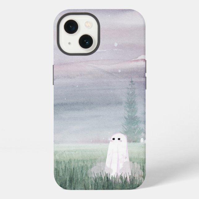 Coque iPhone Brouillard Violet (Verso)