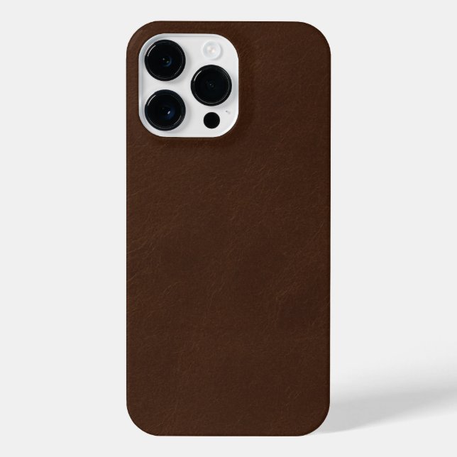 Coque iPhone Brown Leather Phone Case Classic Durable Stylish  (Verso)