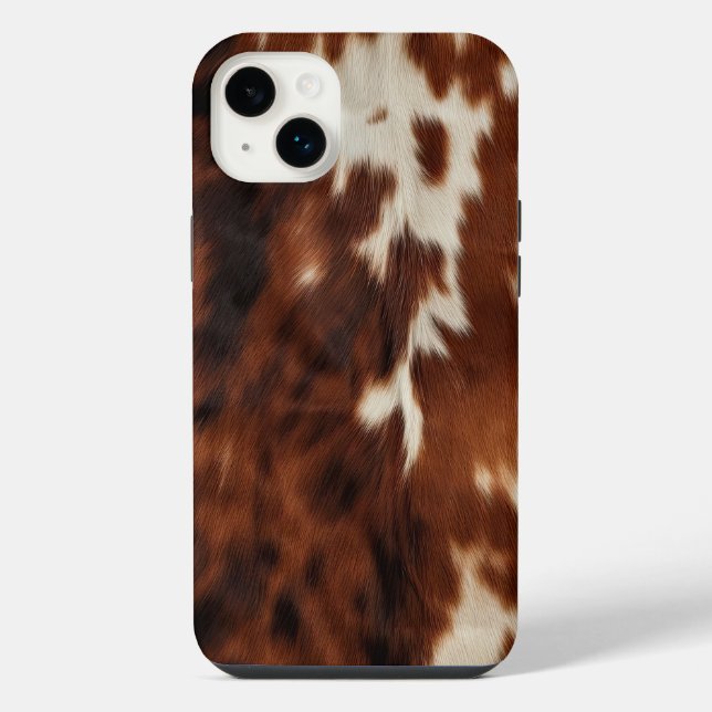 Coque iPhone Brown noir blanc (Verso)