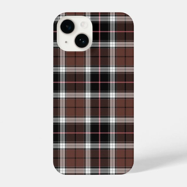 Coque iPhone Brown Plaid (Verso)