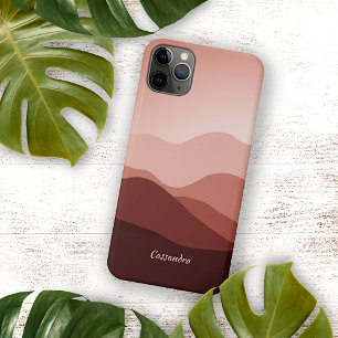 Coque iPhone 11Pro Max Brown rouge brun bracelet orange art Abstrait