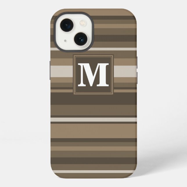 Coque iPhone Brown stripes Case-Mate iPhone case (Verso)