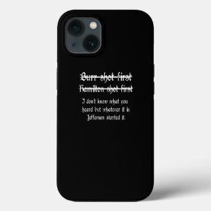 Etui iPhone 13 Brr Shot First Alexander Hamilton Funny Unique 
