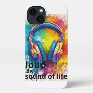 Etui iPhone 13 bruire le son de la musique iPhone 13coque
