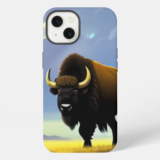 Coque iPhone Buffalo Fields iPhone 13 Pro Slim Fit Coque, brill (Verso)