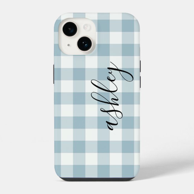 Coque iPhone Buffalo Plaid Calligraphie I Phone (Verso)