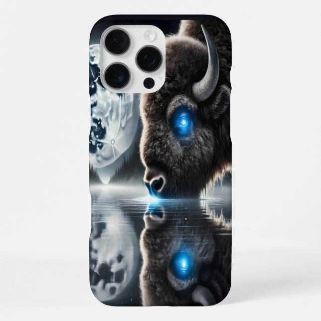 Coque iPhone Buffles sous la Canopée Cosmique (Verso)