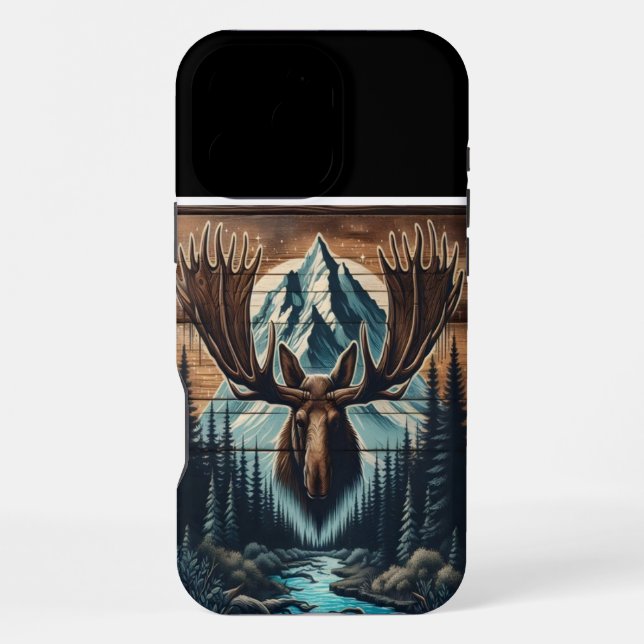 Coque iPhone Bull Moose Mountain Lighter (Verso)