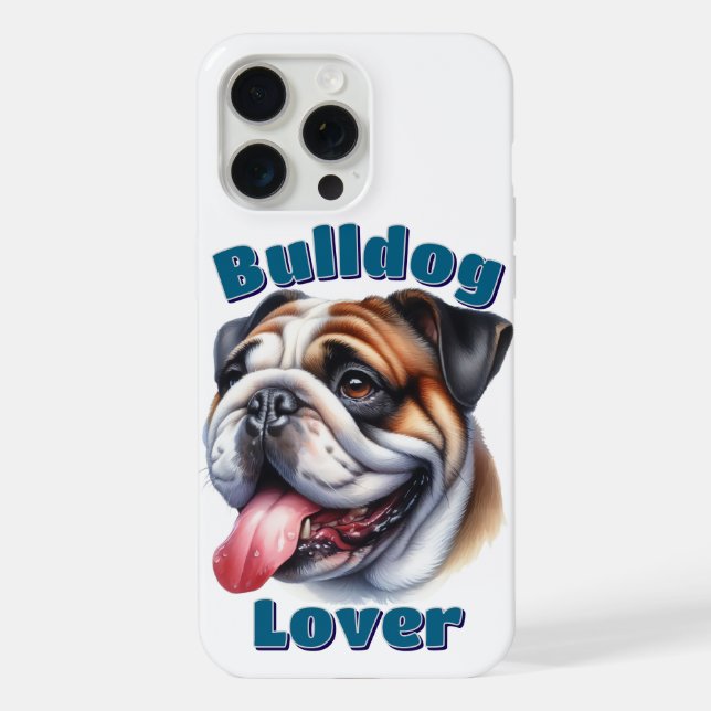 Coque iPhone Bulldog Lover (Verso)