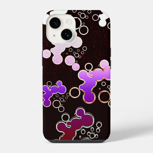 Coque iPhone Bulles Plates P P (Verso)
