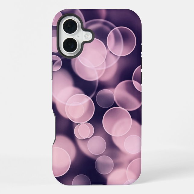 Coque iPhone Bulles Violettes (Verso)