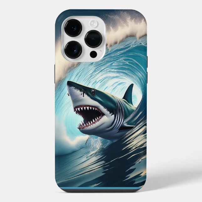 Coque iPhone Bump et Bite de requin (Verso)