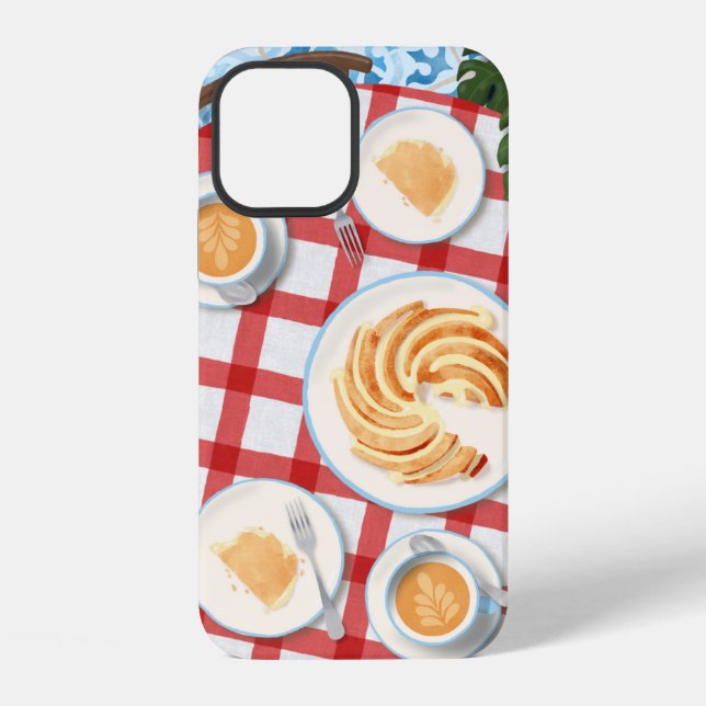 Coque iPhone Bundt Cake and Coffee for Two (Verso)