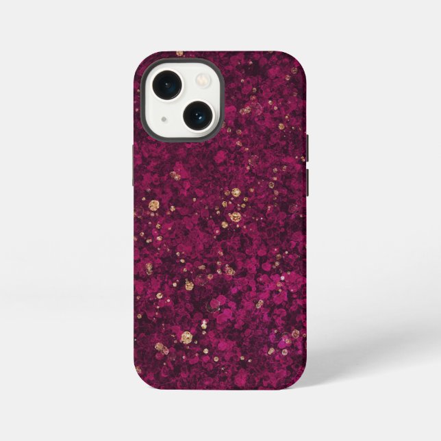 Coque iPhone burgundy éclat (Verso)
