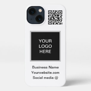 Etui iPhone 13 Business Logo QR Code Marketing Company