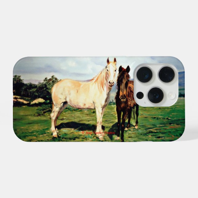 Coque iPhone Caballos (Verso Horizontal)